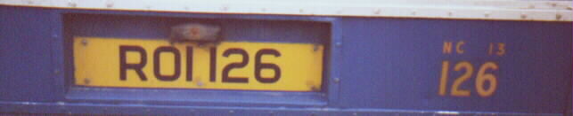 Ulsterbus Number Plate