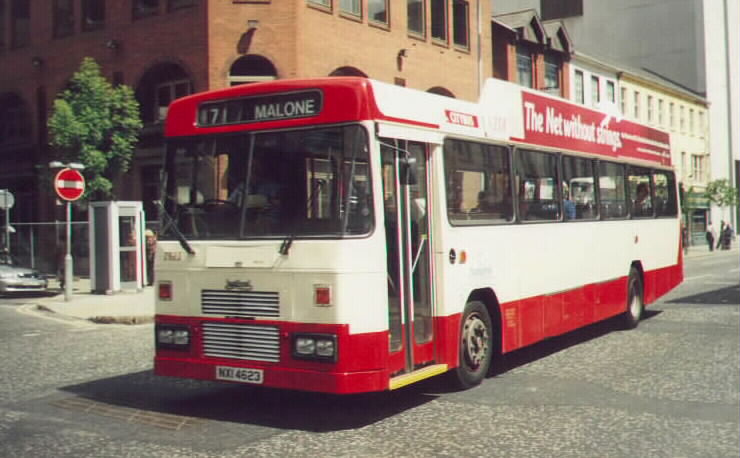 Citybus Leyland Tiger 2623 is seen here in Howard Street heading towards Citybus Leyland Tiger 2623 is seen here in Howard Street heading towards