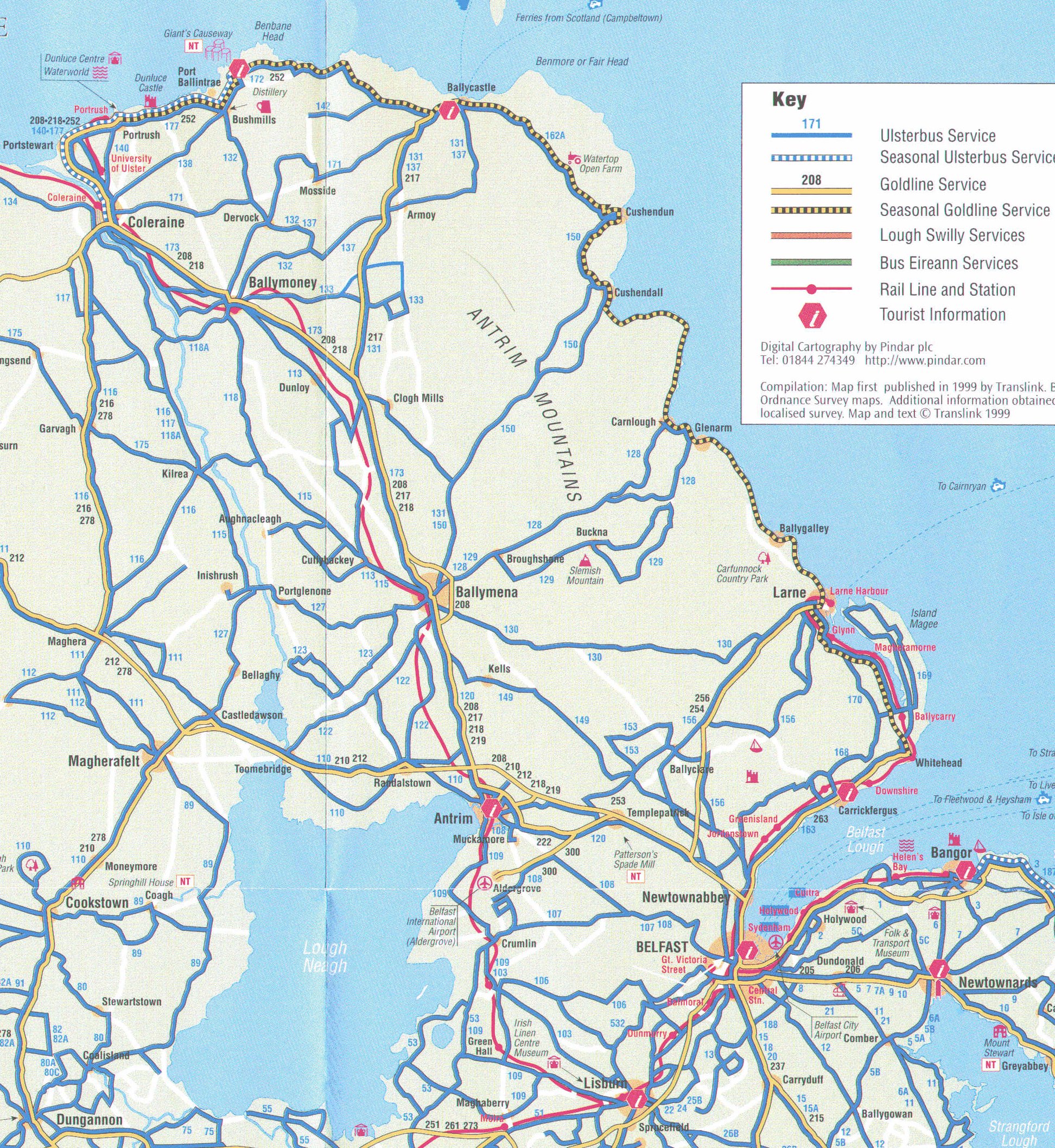 Bus 273 Route Map Ulsterbus Services